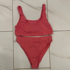 Chic Coral Bikini Set